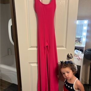 Vibrant Pink Sleeveless Jumpsuit